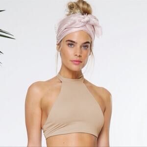 WESTERLY Sportif Swimwear Top In TAUPE Size XS, S NWT